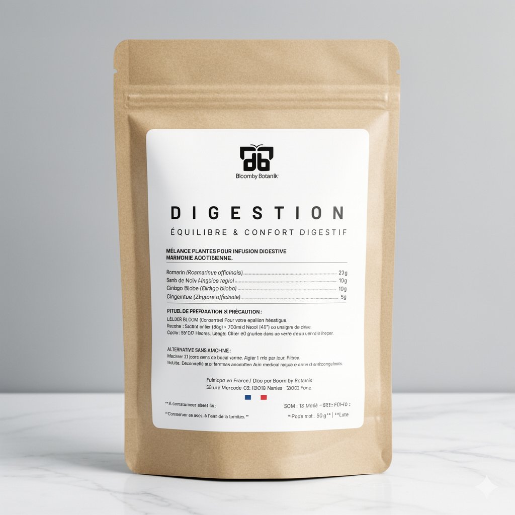Remède Confort Digestif - ÉQUILIBRE INTESTINAL - Bloom by BotaniK - Machine à infusion botanique, tisanes et remèdes naturels